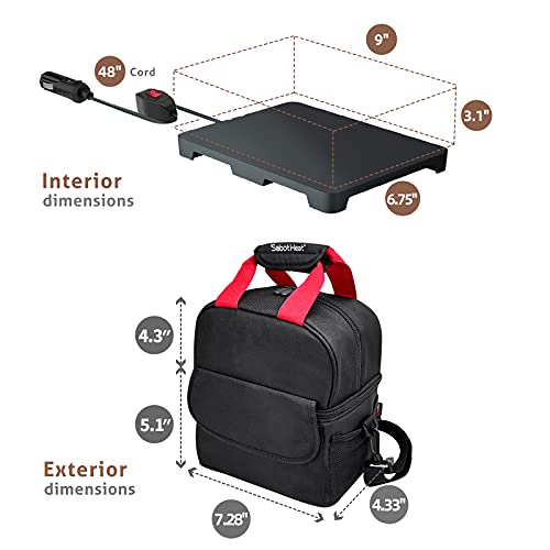  SabotHeat Portable Car Microwave - 12V40W Hot Plate